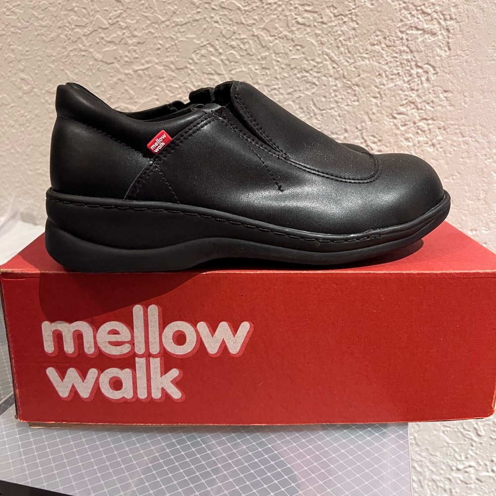 Mellow Walk 4085 Jamie SD35 Women Black Safety Loafers